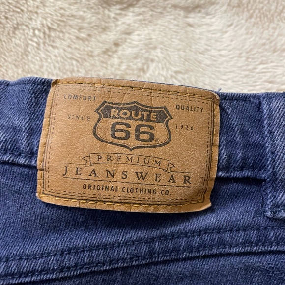 Vintage Route 66 Blue Denim Straight Leg Jeans - Picture 5 of 5